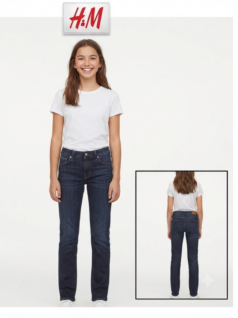 H&M L.O.G.G  Skinny Jeans Girls 14Y+